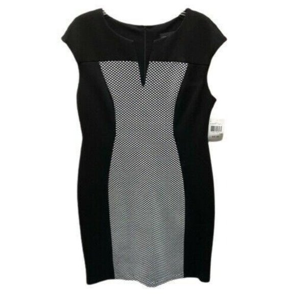 Connected Apparel sleeveless print shift dress 14P - Picture 1 of 3